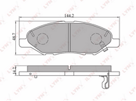 Bd-5707 колодки тормозные передние nissan tiida(jp) 07&gt bluebird 05&gt march 02&gt c