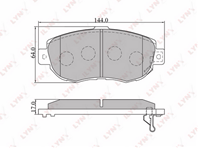 BD-7524 Колодки тормозные передние LEXUS GS300 93-05/IS200/300 99-05/SC430 01]  TOYOTA Supra 93-98