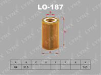 Lo-187 фильтр масляный audi a4 3.0 12-15 / a5 3.0 11-17 / a6 3.0 14&gt /