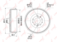 BM-1097 Барабан тормозной LYNXauto
