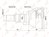 Co-3689 шрус наружный opel insignia a 1.6-1.8 08&gt lynxauto