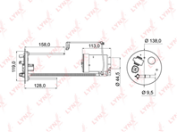 Фильтр топл. в бак MITSUBISHI LANCER 1 5-2 0 2008=&gt