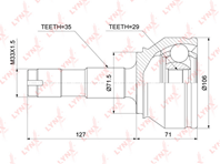 Co-3843 шрус наружный citroen jumper 3.0d 06&gt  fiat ducato 2.0d-3.0d 0