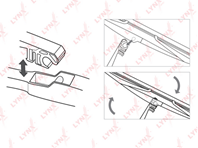 Задняя щ тка стеклоочистителя ford c-max 03-10 / focus 2 turnier 04-11 / transit