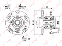 Wh-1022 ступица задняя в сборе suzuki sx4 1.6-2.0d 4wd hungary 06&gt  fi