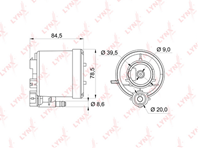 LF-163M Фильтр топливный погружной TOYOTA Yaris / Vitz / Belta(P90) 1.0-1.5 05] / Hiace(TRH2_) 2.0-...