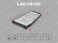 Lac-1810c фильтр салонный chevrolet epica 06&gt / evanda 05&gt  daewoo eva