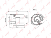 LF-991M Фильтр топливный LYNXauto