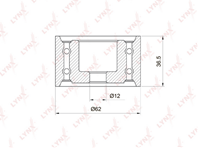 PB-3036 Ролик промежуточный ремня ГРМ LYNXauto