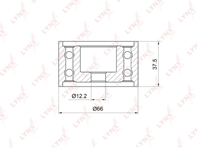PB-3037 Направляющий ролик / ГРМ TOYOTA Land Cruiser(100/200) 4.7 98]  LEXUS GS400-430 97-11/ GX470