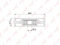 PB-5052 Промежуточный ролик ремня LYNXauto