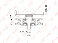 Pb-5083 ролик натяжной / приводной chevrolet lanos 1.4-1.5 05>  daewoo