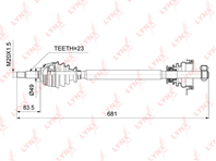 Cd-6705 привод в сборе l lada largus 1.6 8v 12&gt  renault logan i 1.5d-