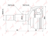 Co-3845 шрус наружный renault duster 1.5d-1.6 10&gt / fluence 1.5d-2.0 1