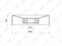 PB-5033 Ролик натяжной навесного оборудования LYNXauto