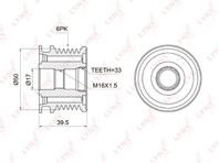 PA-1004 Муфта свободного хода генератора MERCEDES-BENZ C200D-220D(W202) 97-00 / E200D-220D(W210) 98...