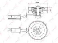 Pb-5019 натяжной ролик / приводной nissan maxima(a32/3) 2.0-3.0 94-02 / murano(z