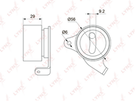 PB-1068 Ролик натяжной ГРМ LYNXauto