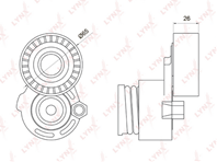 PT-3035 Натяжитель ремня навесного оборудования LYNXauto