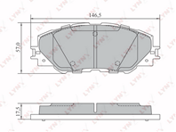 Колодки торм.пер. TOYOTA RAV 4 2.0-2.2D 06&gt / AURIS 1.8 10&gt