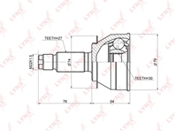 ШРУС наружн. SUBARU LEGACY IV 2.0-3.0 03-09