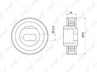 PB-1020 Натяжной ролик / ГРМ HONDA Accord 2.0-2.3 90-03 / Prelude 2.0-2.3 92-00 / Shuttle 2.2-2.3 9...