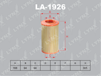 LA-1926 Фильтр воздушный LYNXauto