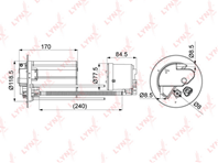Lf-1075m фильтр топливный погружной lynxauto