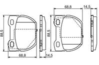 0 986 424 827_колодки дисковые задние! без датчика Land Rover Defender 110/90 9