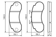 Колодки тормозные дисковые передние 0986460947 от фирмы BOSCH