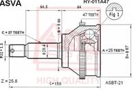 Шрус наружный 25x60x27