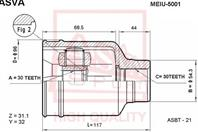 ШРУС ВНУТРЕННИЙ 30x54x30