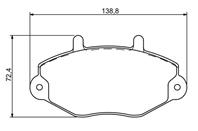 Колодки тормозные дисковые 0986494287 от производителя BOSCH