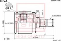 Шрус внутренний правый 30x35x25