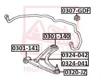0320jz asva опора шаровая нижняя