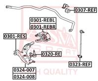 0323ref asva тяга стабилизатора передняя