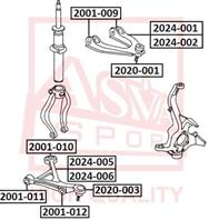 2001010 asva сайлентблок задний переднего нижнего рычага