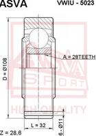 ШРУС ВНУТР L 24X40X26