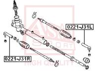 Наконечник рулевой правый NISSAN TEANA J31 2003-2008