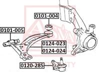 Опора шаровая переднего нижнего рычага LEXUS ES300 MCV20 1996-2001