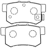 Akd1119 asva колодки тормозные дисковые задние