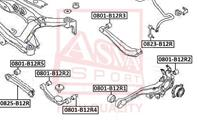 0801b12r1 asva сайлентблок задней цапфы