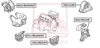 Подушка двигателя передняя левая mt HONDA CR-V RD1/RD2 1997-2001