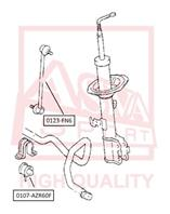 0107azr60f asva втулка переднего стабилизатора d25