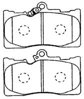 Колодки тормозные LEXUS GS/IS 05- задн.