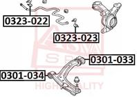 Тяга стабилизатора передняя правая HONDA HONDA CAPA GA4/GA6 1998-2002 HONDA INTEGRA DC5 2001- HONDA LOGO GA3/GA5 1996-2001