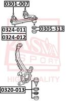 Рычаг передний верхний левый HONDA HONDA : ACCORD 1993-1998 CC/CE/CF