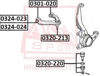 Рычаг верхний левый HONDA HONDA : CR-V 1996-2002 RD1/RD2