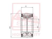 DACM45844042 ПОДШИПНИК СТУПИЧНЫЙ С МАГНИТНЫМ КОЛЬЦОМ АБС