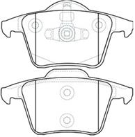 Akd0358 asva колодки тормозные дисковые задние